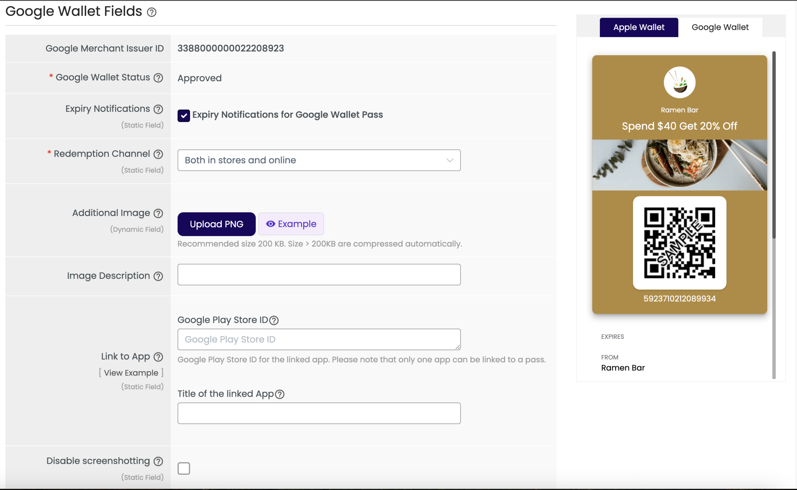 coupon layout 1 google wallet fields