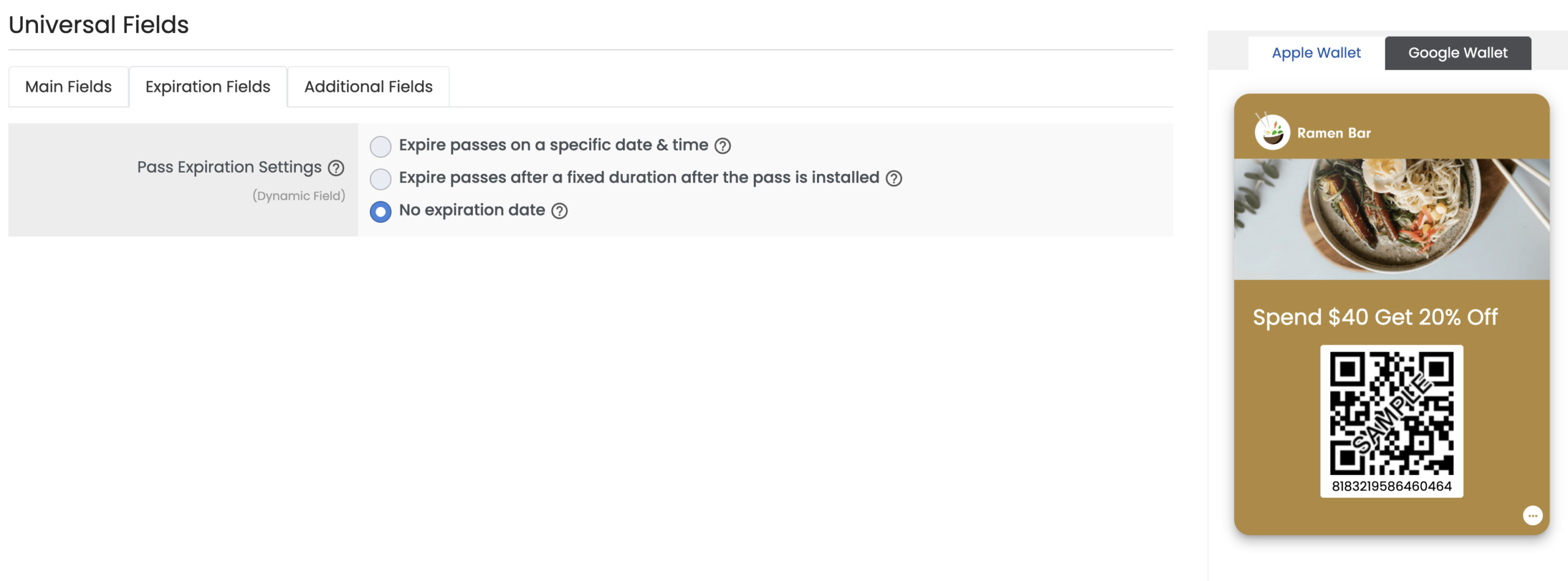 Coupon Layout 1 Expiration fields 3