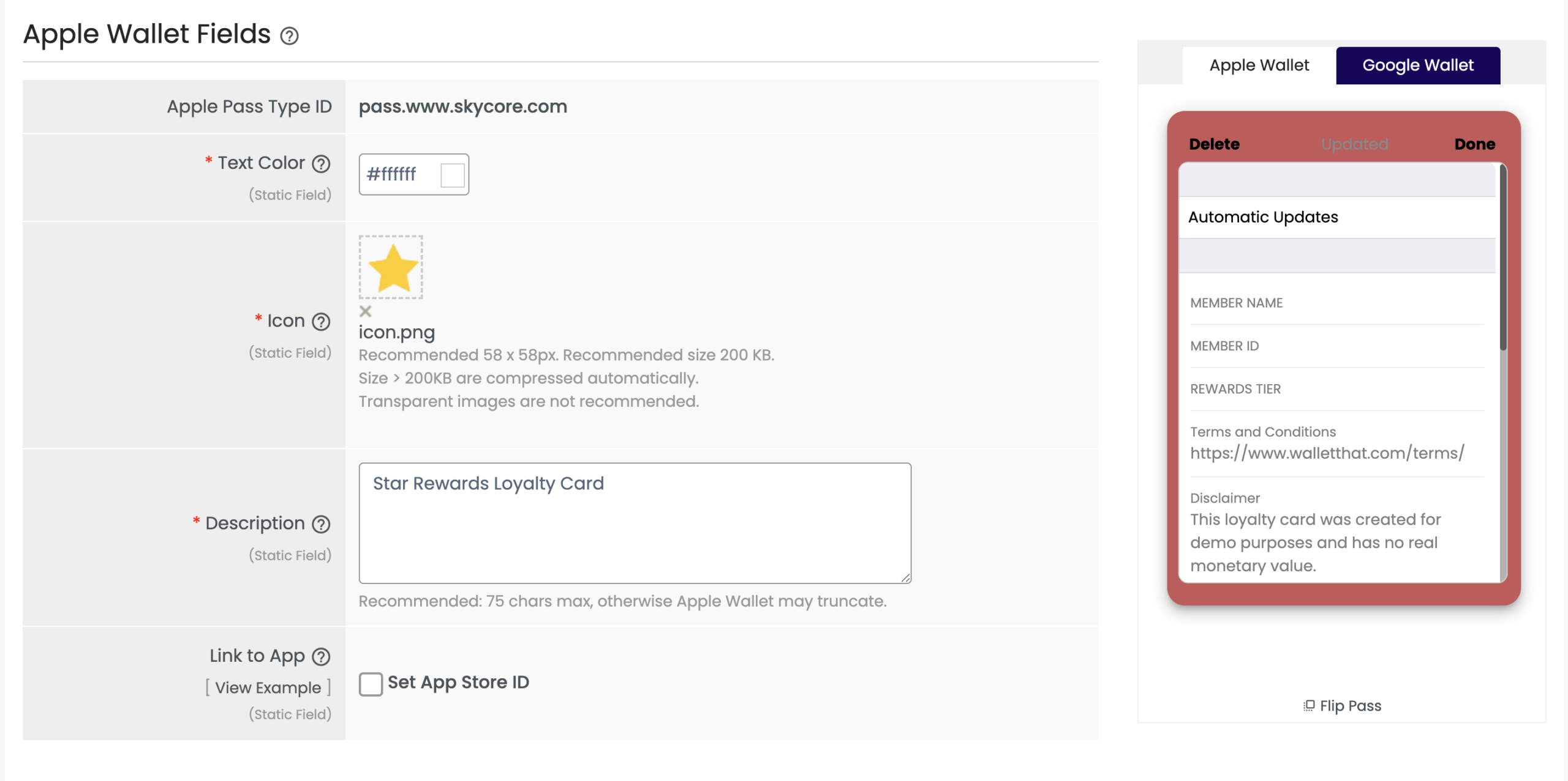 apple wallet only fields part 1