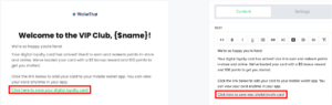 link added hyperlink added in mailerlite