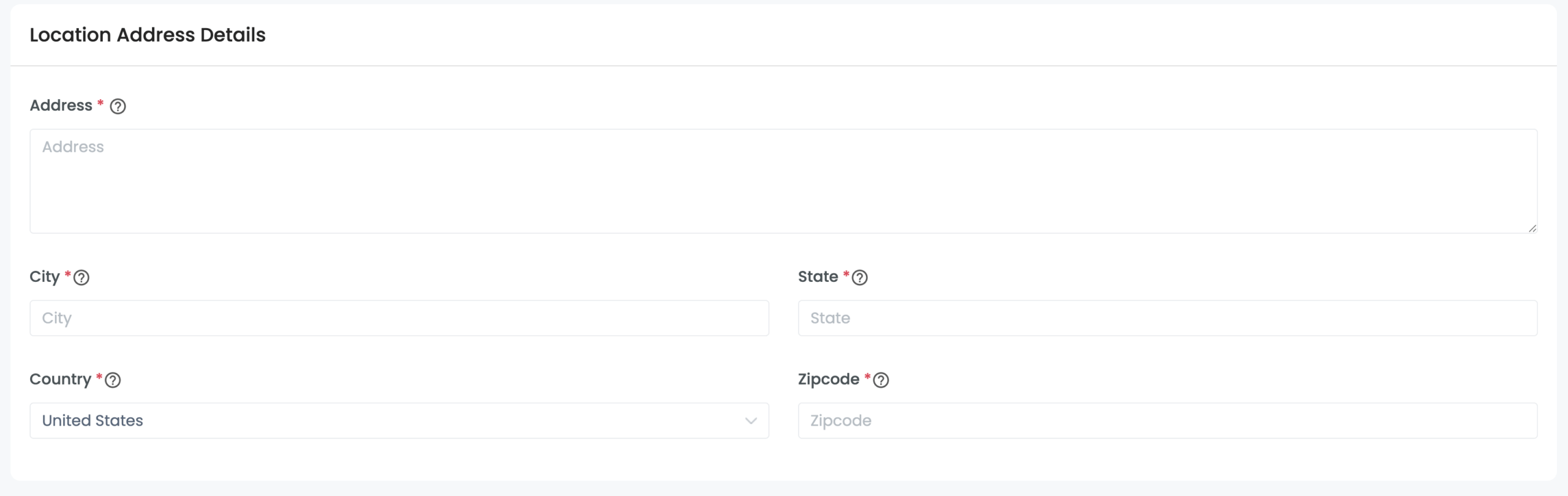 redemption location address details